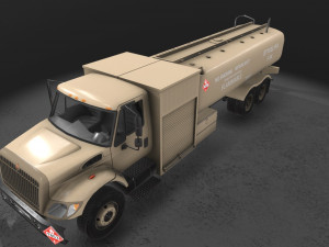 refueler beige international 7400 3D Model