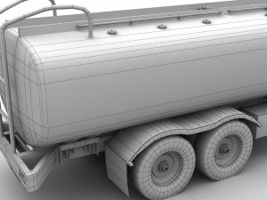 reabastecedor bege internacional 7400 Modelo 3D