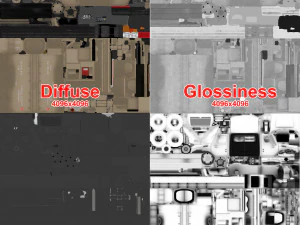 reabastecedor bege internacional 7400 Modelo 3D