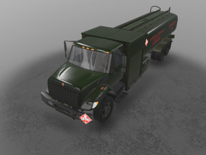 refueler green international 7400 Modello 3D