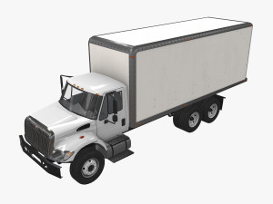 box van international 7400 3D Model