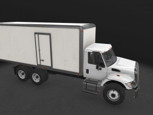 box van international 7400 3D 模型