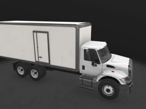 box van international 7400 3D Model