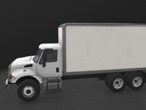 box van international 7400 3D 模型
