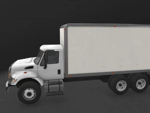 box van international 7400 3D Model