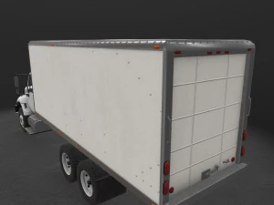 box van international 7400 3D Model