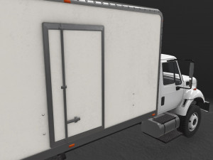 box van international 7400 3D 模型