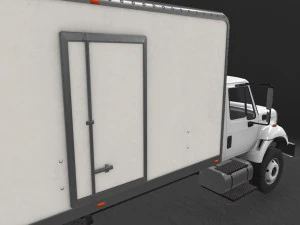box van international 7400 3D Model