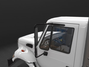 box van international 7400 3D 模型