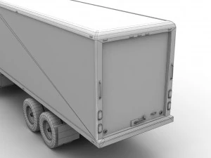 box van international 7400 3D Model