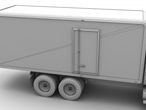 box van international 7400 3D 模型
