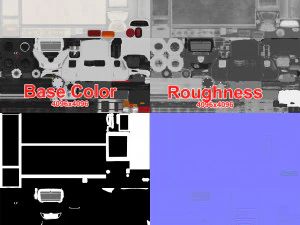 box van international 7400 3D Model