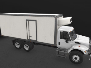 fridge truck international 7400 3D Model