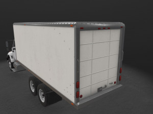 fridge truck international 7400 3D Model