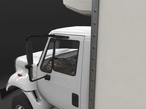 냉장고 트럭 국제 7400 3D 모델