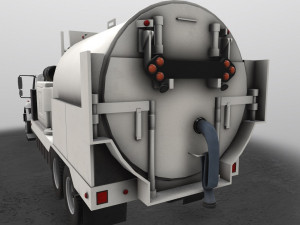 jetter truck international 7400 3D Model