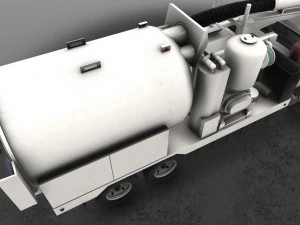 міжнародний водоструйний вантажівка 7400 3D Модель