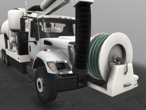 jetter truck international 7400 3D Model