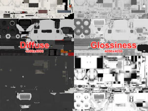 міжнародний водоструйний вантажівка 7400 3D Модель