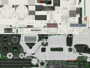 міжнародний водоструйний вантажівка 7400 3D Модель