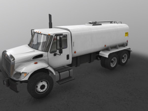 tanker truck international 7400 3Dモデル