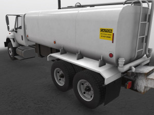 tanker truck international 7400 3Dモデル