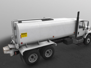 tanker truck international 7400 3Dモデル