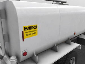 International Tanker Truck --164-- 3D Model