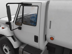 tanker truck international 7400 3Dモデル