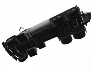 tanker truck international 7400 3Dモデル