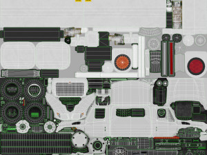 tanker truck international 7400 3Dモデル