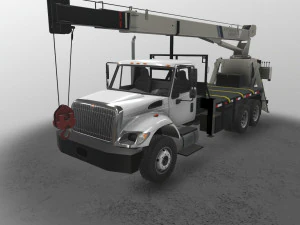 International Crane Truck --146-- 3D Model