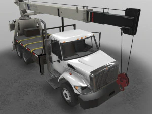 International Crane Truck --146-- 3D Model
