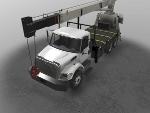 International Crane Truck --146-- 3D Model