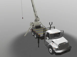 International Crane Truck --146-- 3D Model