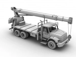 International Crane Truck --146-- 3D Model
