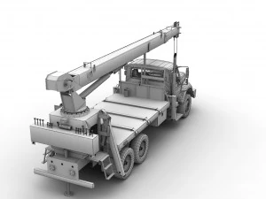 International Crane Truck --146-- 3D Model