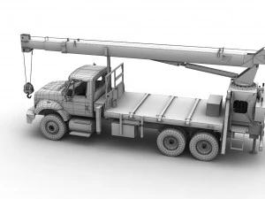 International Crane Truck --146-- 3D Model