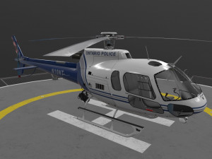 as-350 ontario police Modello 3D