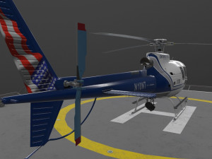 as-350 ontario police Modello 3D