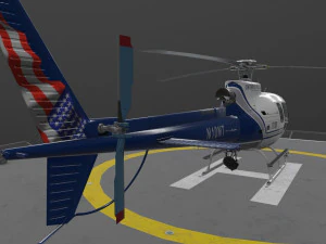 AS-350 Ontario Police --214-- 3D Model