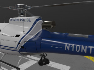 as-350 ontario police Modello 3D
