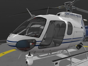 as-350 ontario police Modello 3D