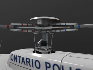 as-350 ontario police Modello 3D