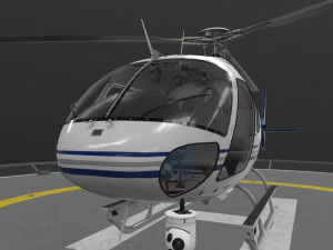 as-350 ontario police Modello 3D