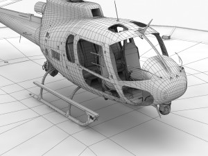 as-350 ontario police Modello 3D