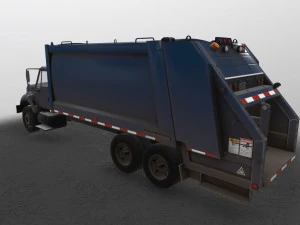 International Garbage Truck --153-- 3D Model