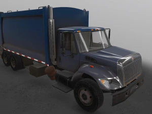 International Garbage Truck --153-- 3D Model