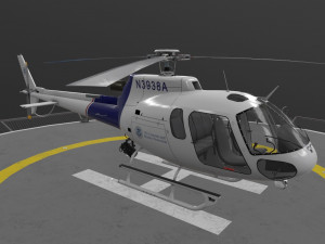as-350 us customs and border protection 3D 模型
