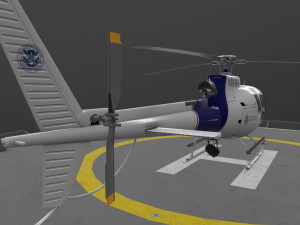 as-350 us customs and border protection 3D 模型